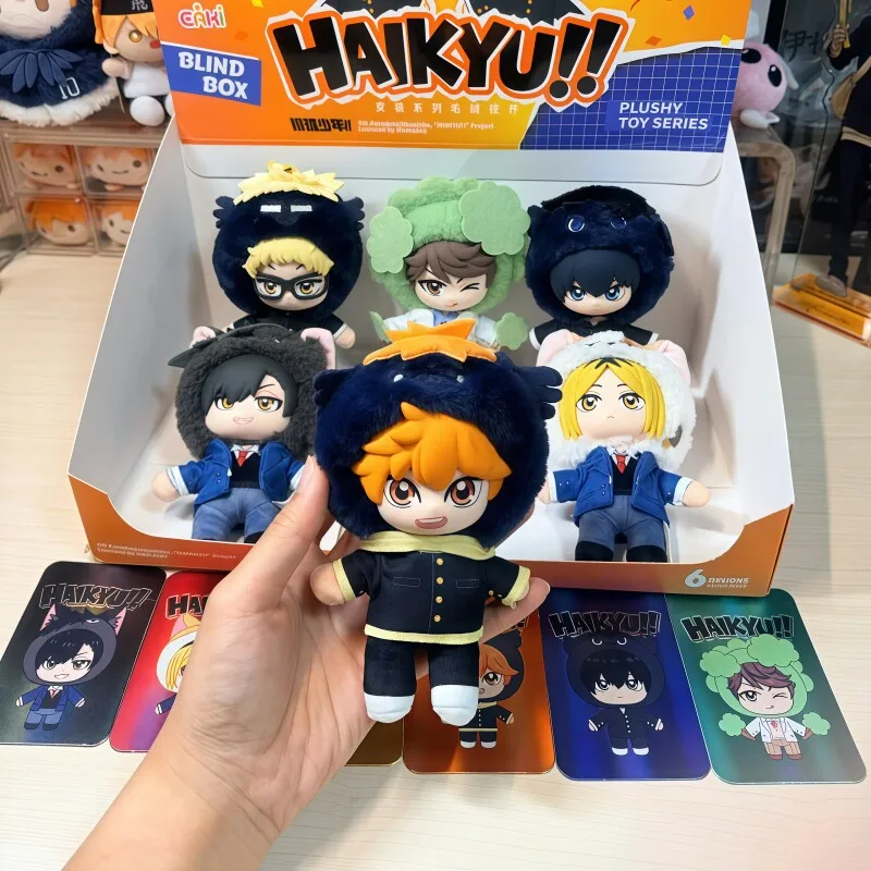 Фото EAKI Haikyuu Mascot Series Плюшевый брелок-подвеска в слепой коробке, аниме-кукла Хината Сёё, виниловая мягкая игрушка, украшение для сумки, коллекционный предмет для фанатов аниме. №3