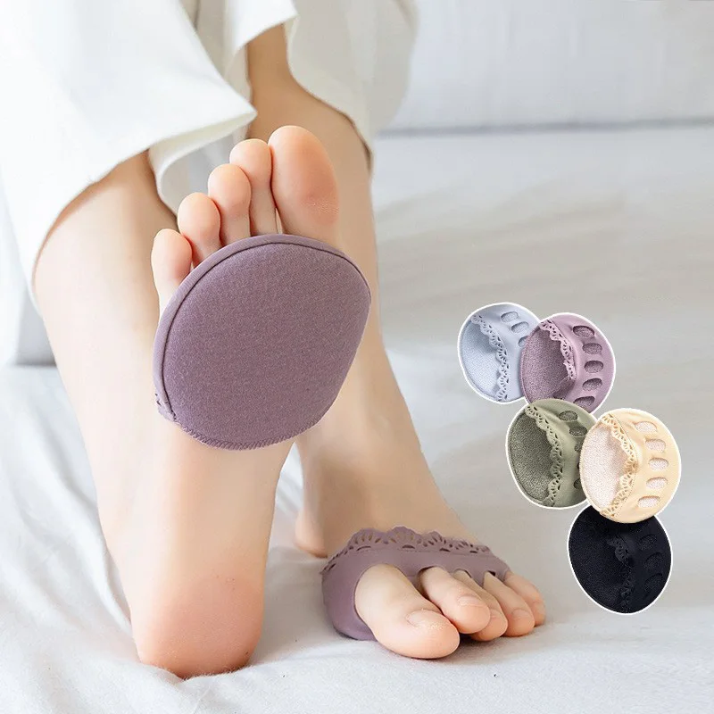 

5 шт., женские передние коврики для ног, невидимые носки