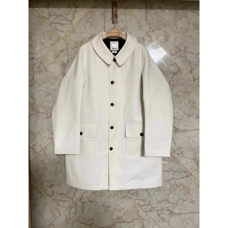 Visvim dimmable информационное пальто японский ретро тяжелый шерстяной плащ куртка