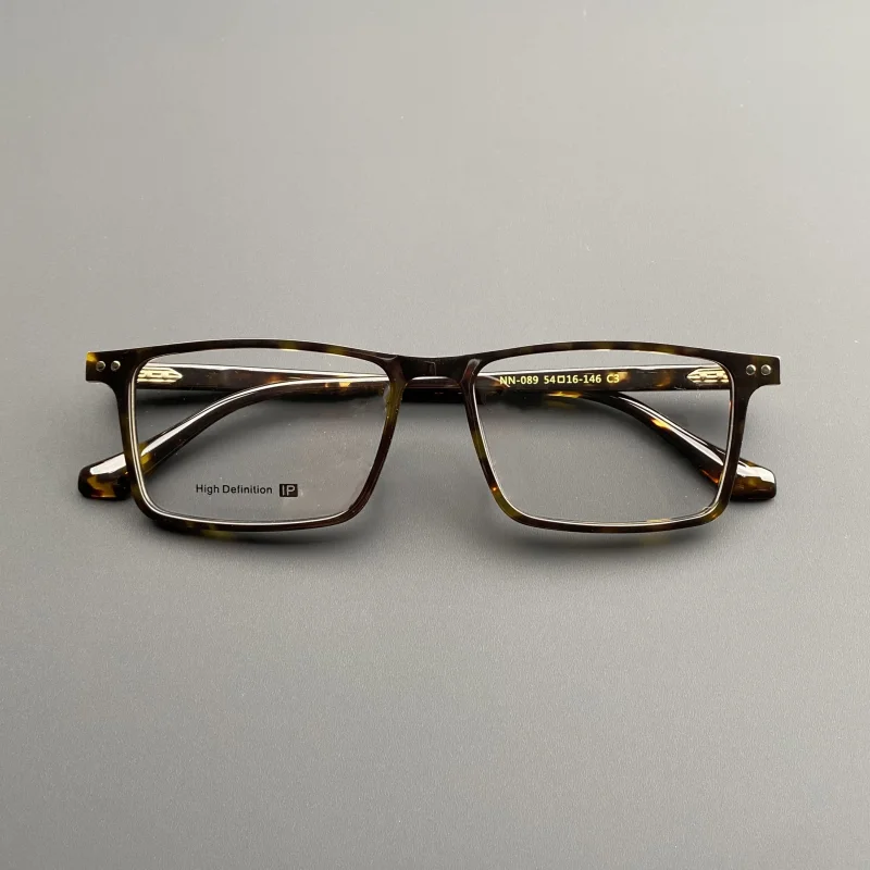 Очки мужские с квадратной оправой оптические аксессуары в стиле ретро из ацетата