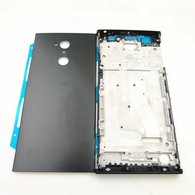 Для Sony Xperia XA2 Ultra C8 H4233 H3213 полный корпус средняя передняя рамка Корпус + задняя крышка батарейного отсека Запасные части