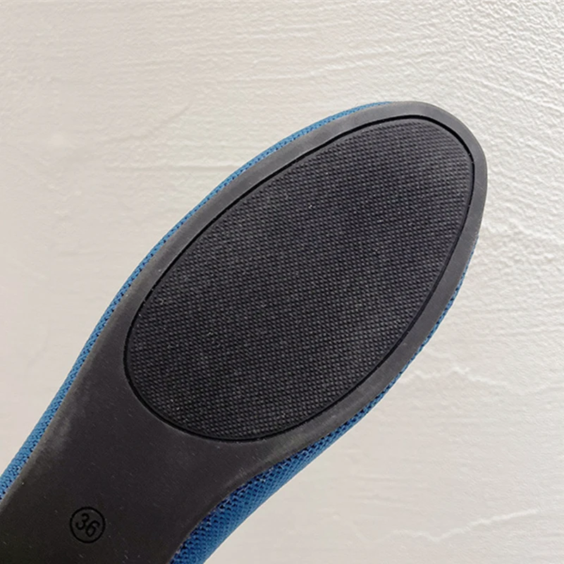 Temperament All-match Round Toe Single Shoe Flying Woven Shoes Flat Shoe Women Ballerina Women's Loafers Zapatillas Mujer Casual