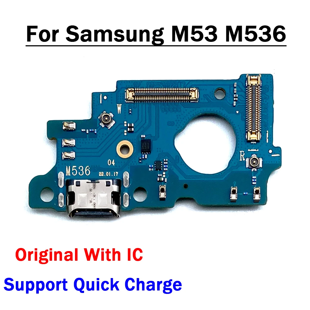 

Оригинальный USB-разъем для зарядного порта, гибкий кабель с микрофоном, микрофон для Samsung Galaxy M53 M536, запасные части
