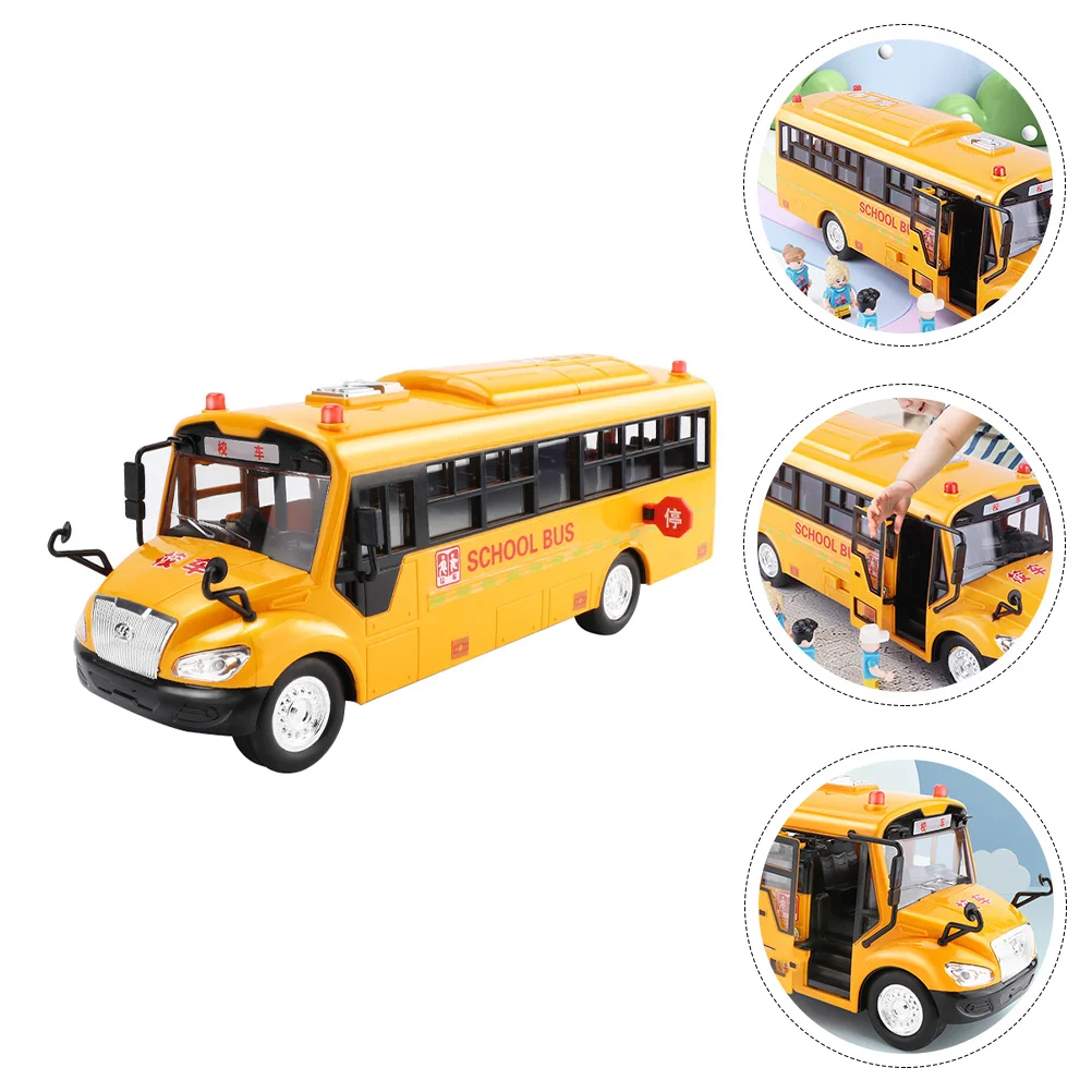 Детские игрушки Звук и свет Школьный автобус Развивающая игрушка Детская желтая