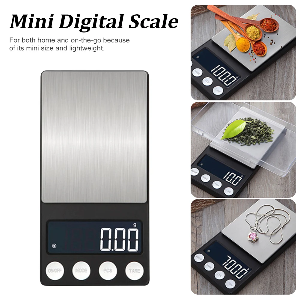 

Digital Kitchen Scale 500g/0.01g 1kg/0.1g Multi-Function Cooking Baking Scale With LCD Backlight Display Kitchen Measuring Tools