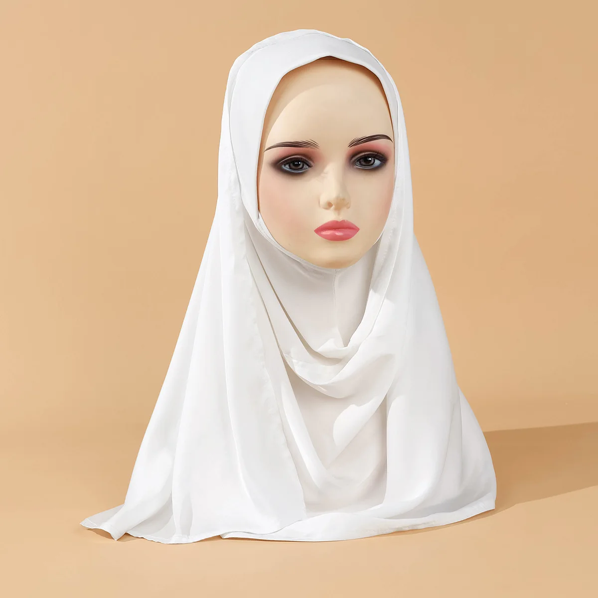 Мусульманский женский атласный шарф тюрбан мгновенный хиджаб модный головной