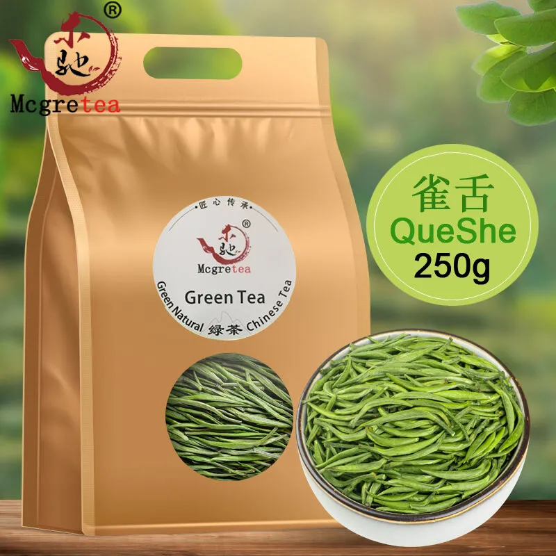 

2022 High Quality Chinese QueShe Green Tea Fresh Natural Organic Green Food For Health Care Lose Weight tea pot