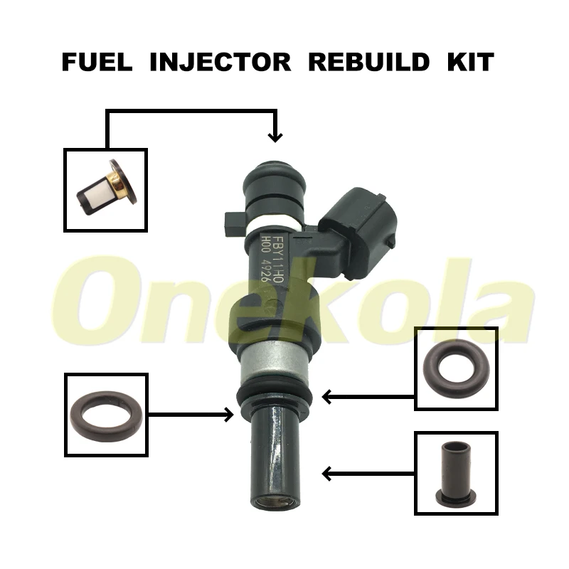 

Fuel Injector Service Repair Kit Filters Orings Seals Grommets for 2014 Nissan Note 1.2 Petrol 59kW (80 HP) MPV FBY11H0
