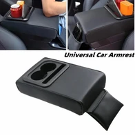 1pc car armrest cushion box with cup holder rear seat increased elbow support car armrest holder vehicle arm cushion storager
