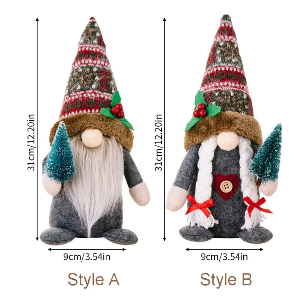 Игрушка Рудольф Гном Плюшевая Кукла Эльф Рождественский Орнамент Мягкая Длинная