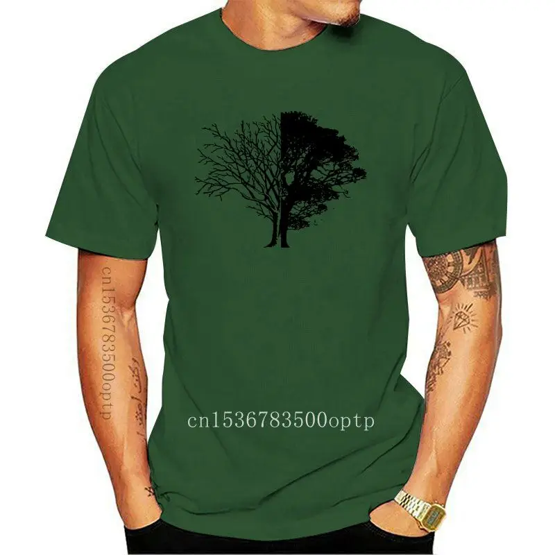 

Мужская Повседневная футболка, серия Life And Death Tree, сезон зима-осень