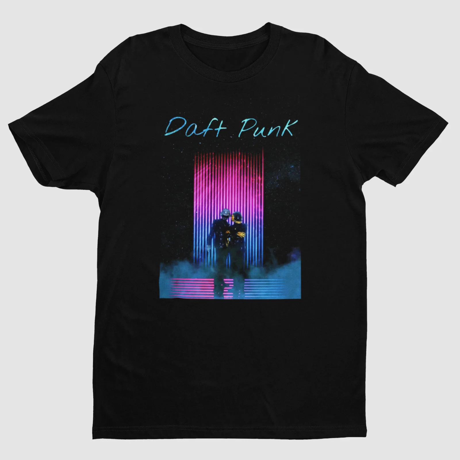 Футболка в стиле ретро Daft Punk Stage Performance | Винтажная фотография Унисекс Забавная