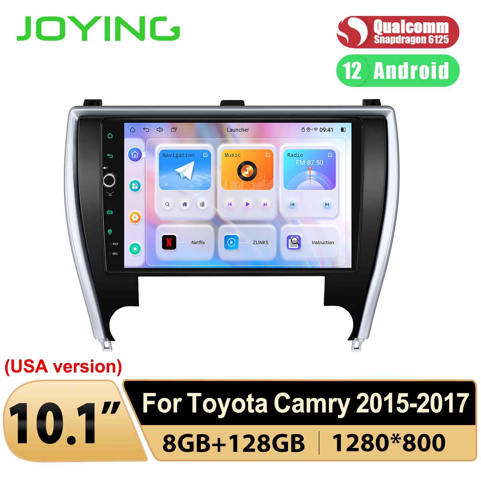 Автомобильная Мультимедийная система JOYING стерео-система на Android 12 с GPS для Toyota Camry