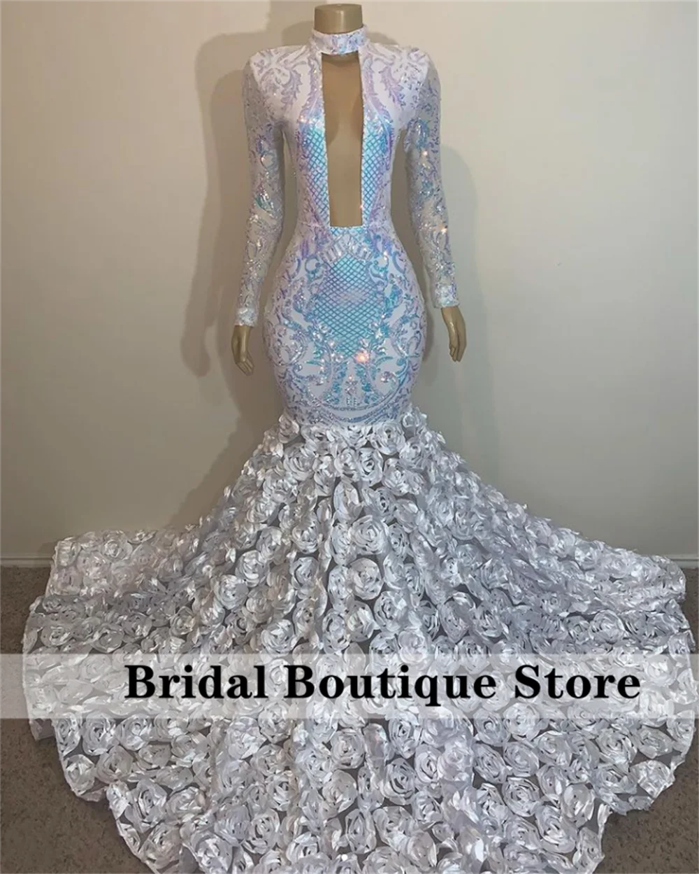 

Sparkly Sequins Mermaid Prom Dress 2022 for Black Girls Sequins Silver Ruffles Aso Ebi Birthday Party Gowns Robe De Bal Custom