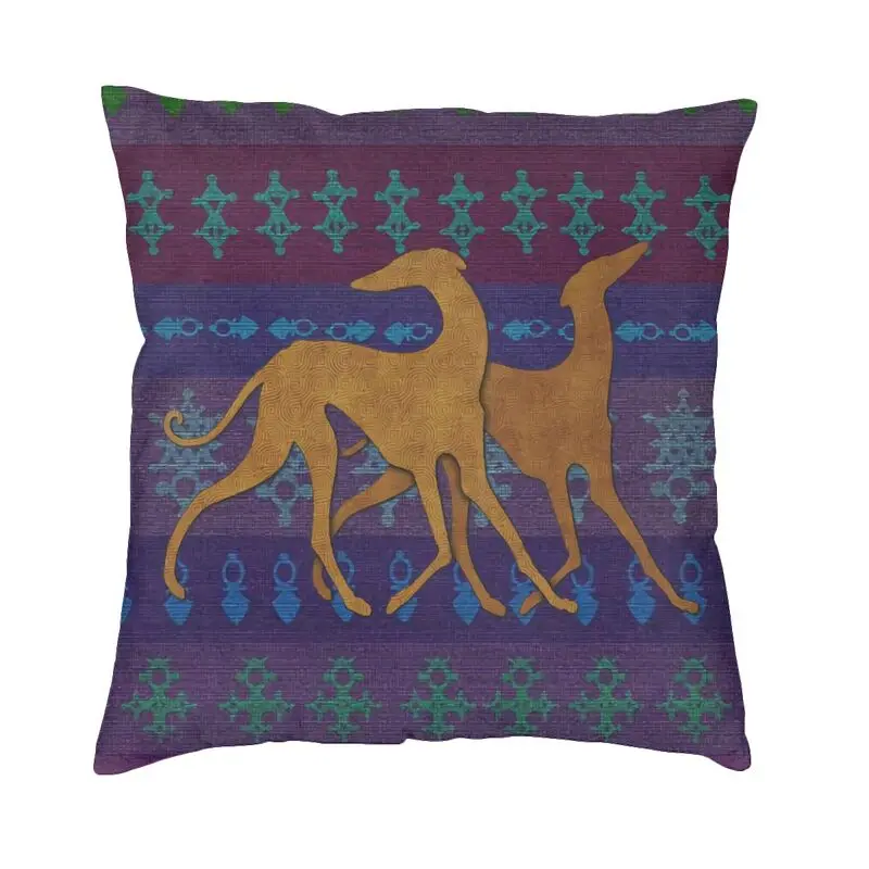 

Whippet Greyhound Dog Cushion Cover Two Side Print Hound Throw Pillow Cover For Living Room Pillowcase Home Decorative