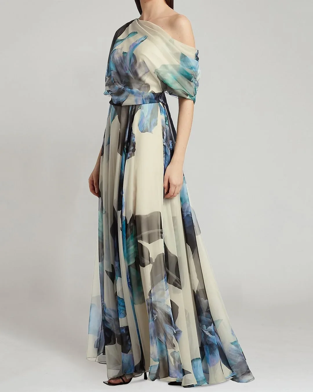 

Summer Women Elegant Bohemian Vacation Dress Fashion Casual One Shoulder Short Sleeve High Waist Corset Long Dress Streetwear