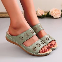 sandals shoes 2022 new women sandals retro open toe outdoor sandals woman slip on female slippers zapatos de mujer footwear