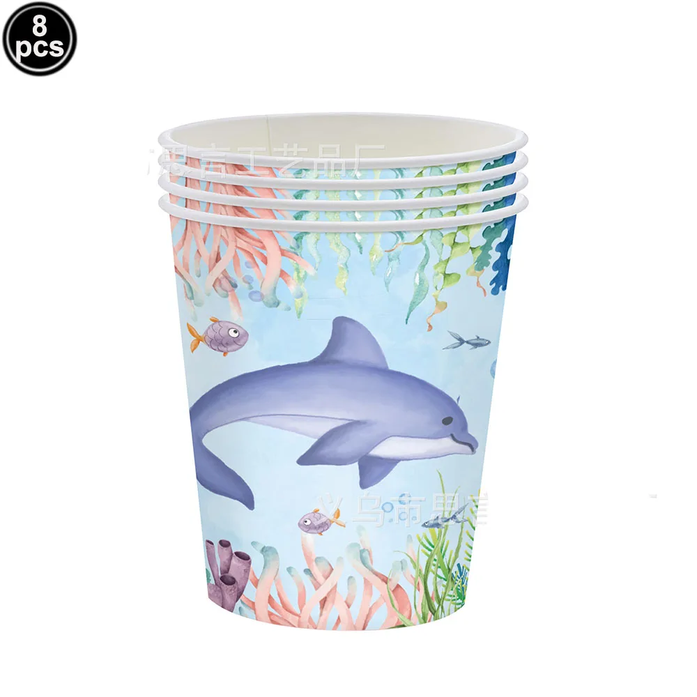 

Одноразовые тарелки с морскими животными