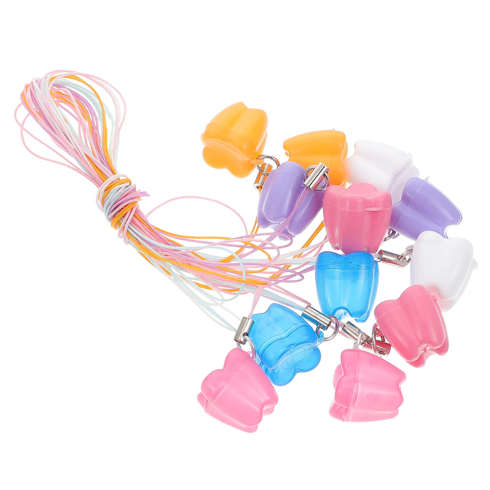 

12pcs Portable Tooth Box Plastic Creative Practical Baby Keepsake Organizer