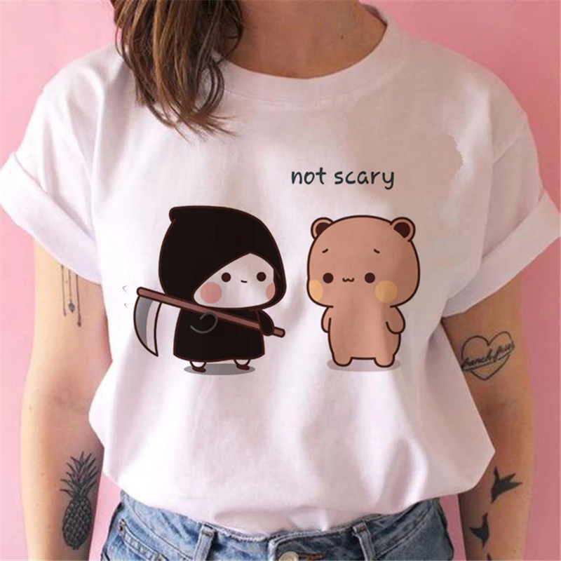 

Cute Animal Funny Love series print ladies T-shirt casual basis O-collar white shirt short sleeve ladies T-shirt,Drop Ship