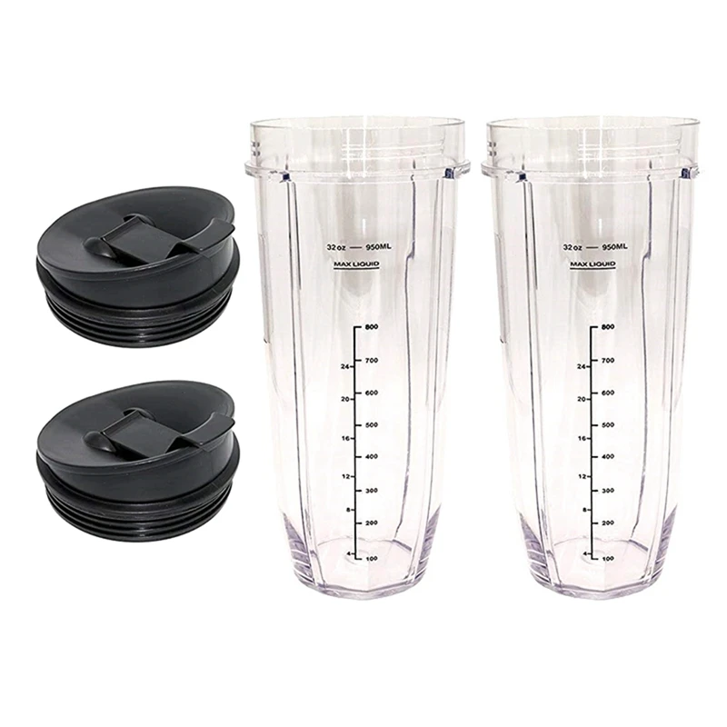 2X 32-унций чашки с герметичной крышкой Ninja запасные части и аксессуары для Nutri Auto-IQ