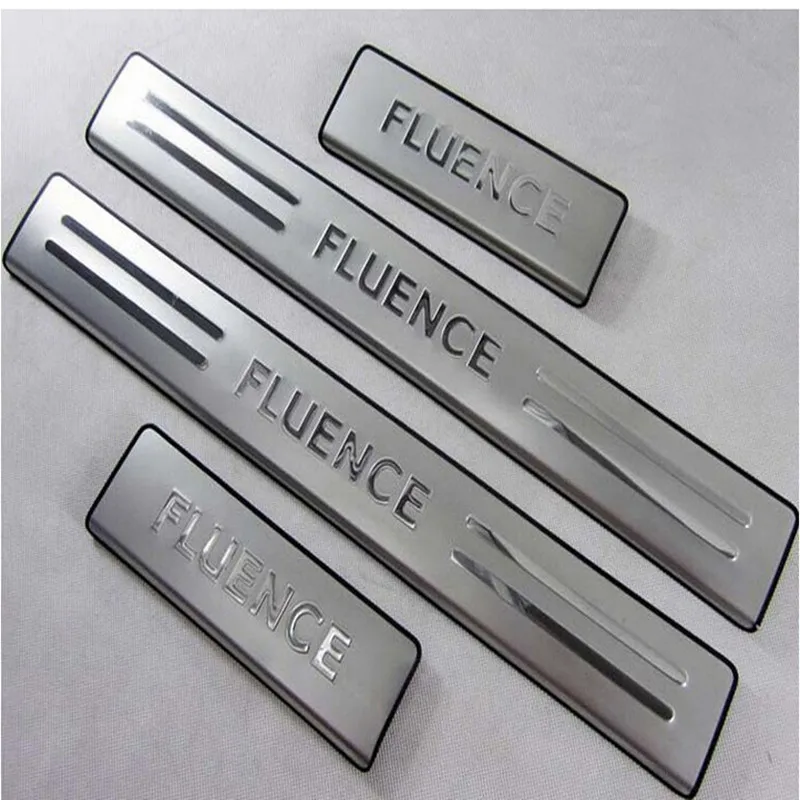 

304 stainless steel Scuff Plate / Door Sill car styling for Renault Fluence 2011 - 2015
