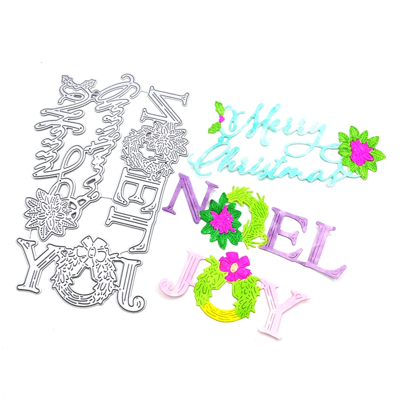 

New Arrival Shadow Art Word Thanks Metal Cutting Dies for 2022 Scrapbooking Greeting Card Making Script Letter Phrase Stencils