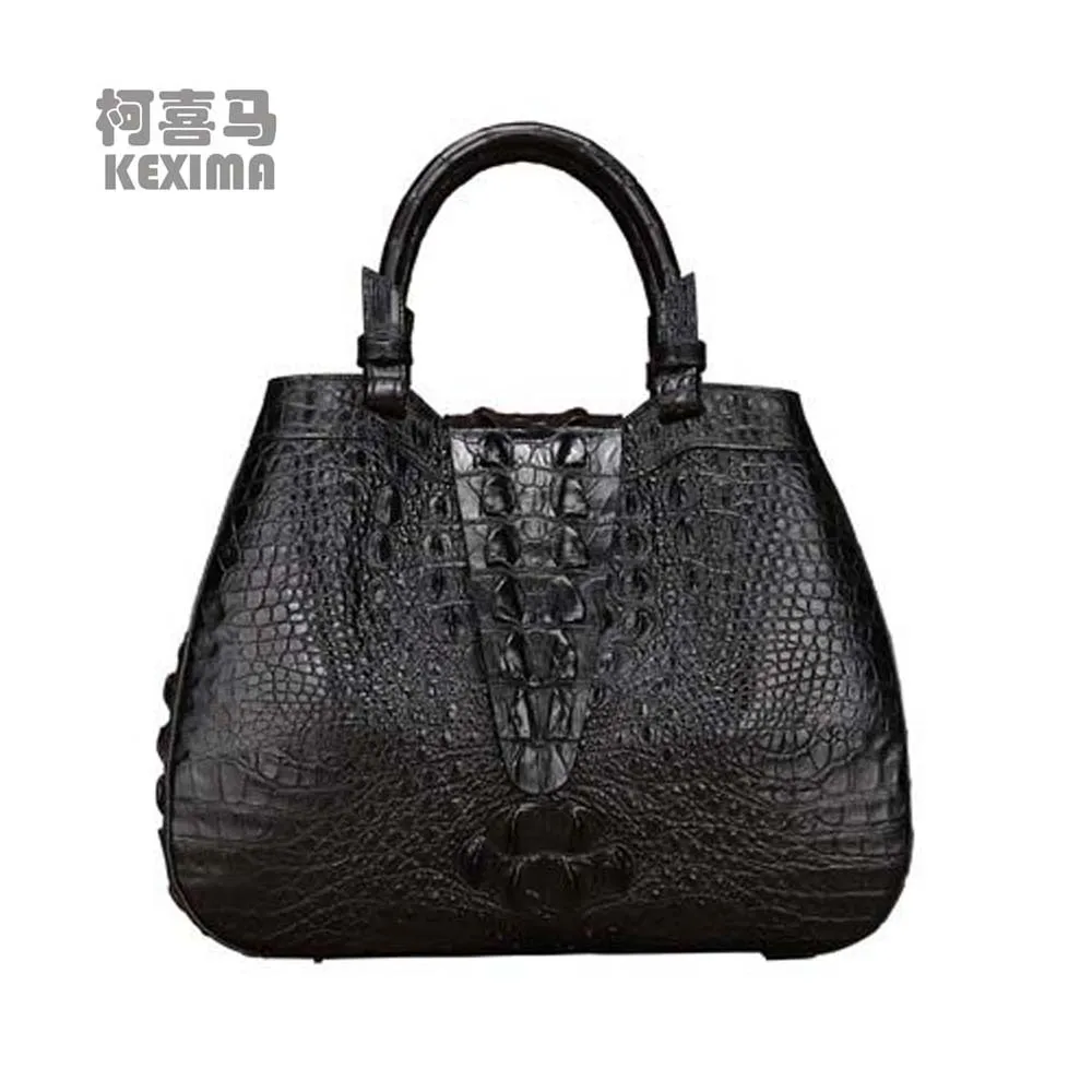 

lukani new Crocodile leather bag female Small bag single shoulder bag female Crocodile bag Big bag female handbag