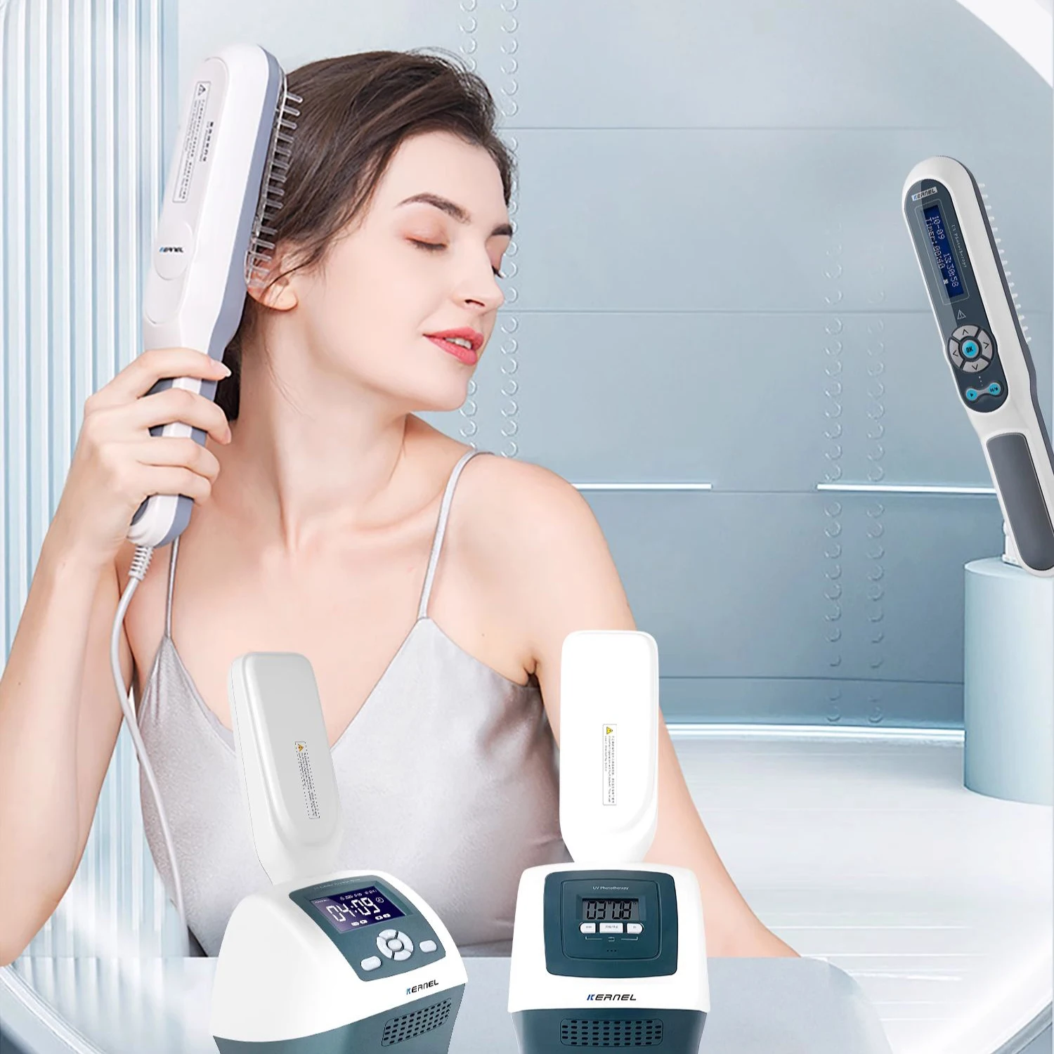 Портативная компактная лампа с узким диапазоном длиной волны 311 нм зеркальная