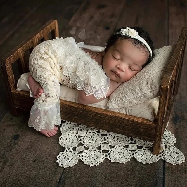 Baby Girl Dress Newborn Photography Props Lace Outfit   Romper Baby Fotografia Accessories 1