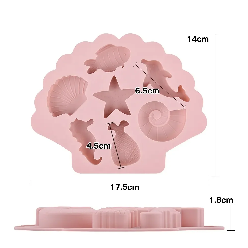 

Силиконовая форма для шоколада Морская ракушка Пингвин