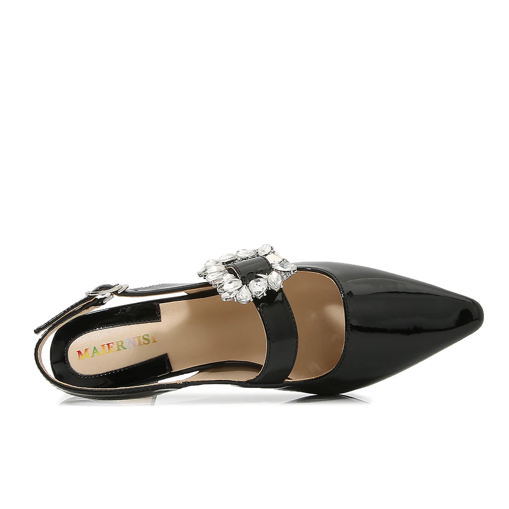 Bling Trans Cuban Heels с ремешком на щиколотке и босоножками из лакированной кожи 35–46