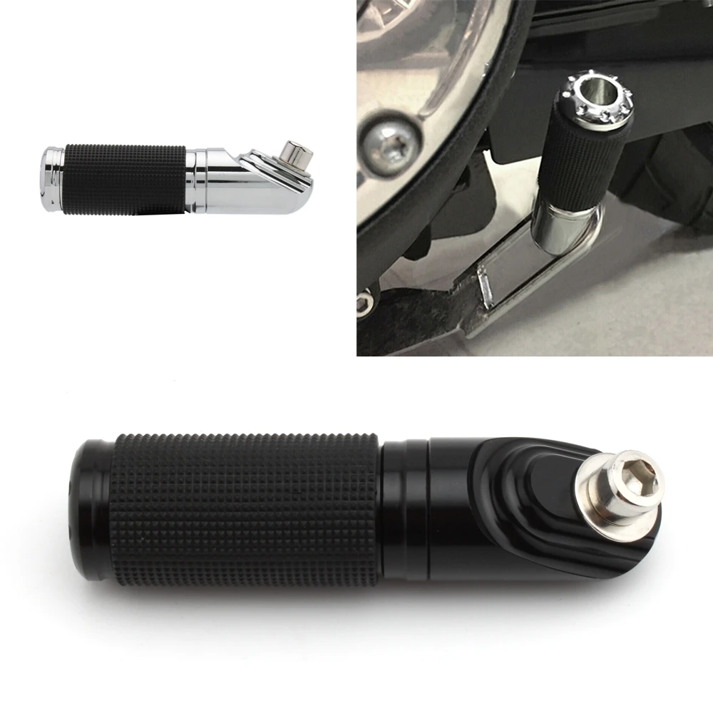 

Черная Хромированная Подставка-удлинитель для мотоцикла Harley Dyna Wide Glide FXDWG Fat Bob FXDF Street Bob FXDB 1991-2017