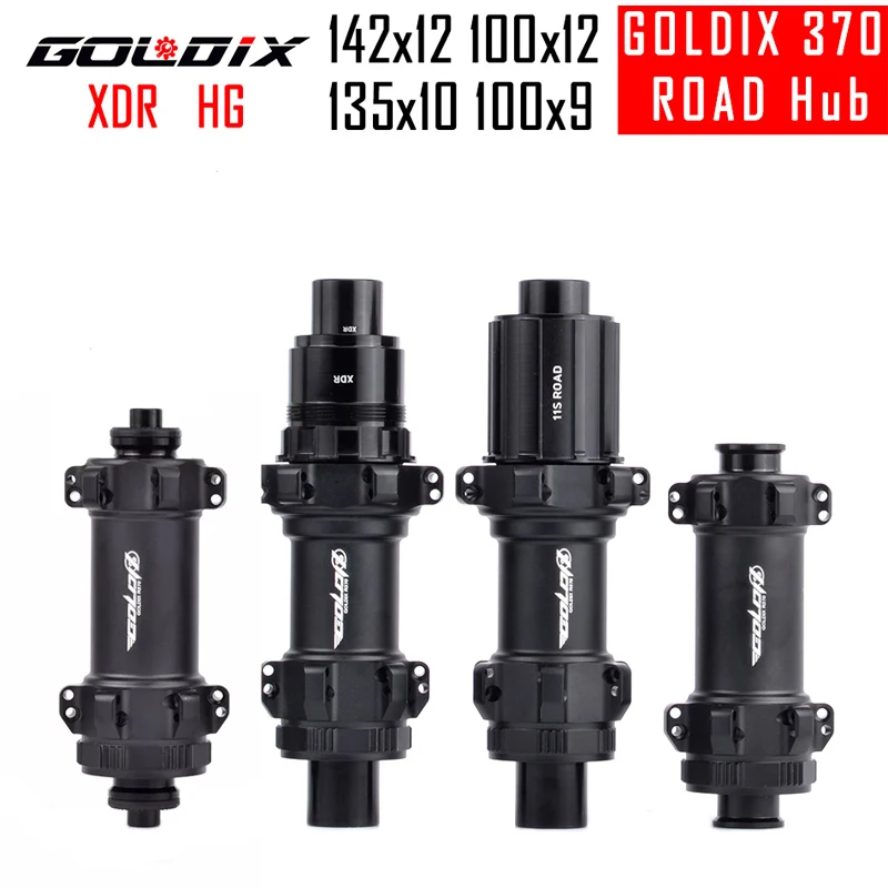 

GOLDIX 370 DTSWISS 350 Disc Brake Road Bike Hubs Straight Pull Sealed Bearing Super Light The Central 24Holes 36T HG/XDR 12S