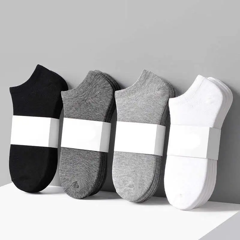 

Носки-лодочки 5 цветов, белые женские черные носки, носки до щиколотки, спортивные хлопковые пары, Дышащие Удобные однотонные 10