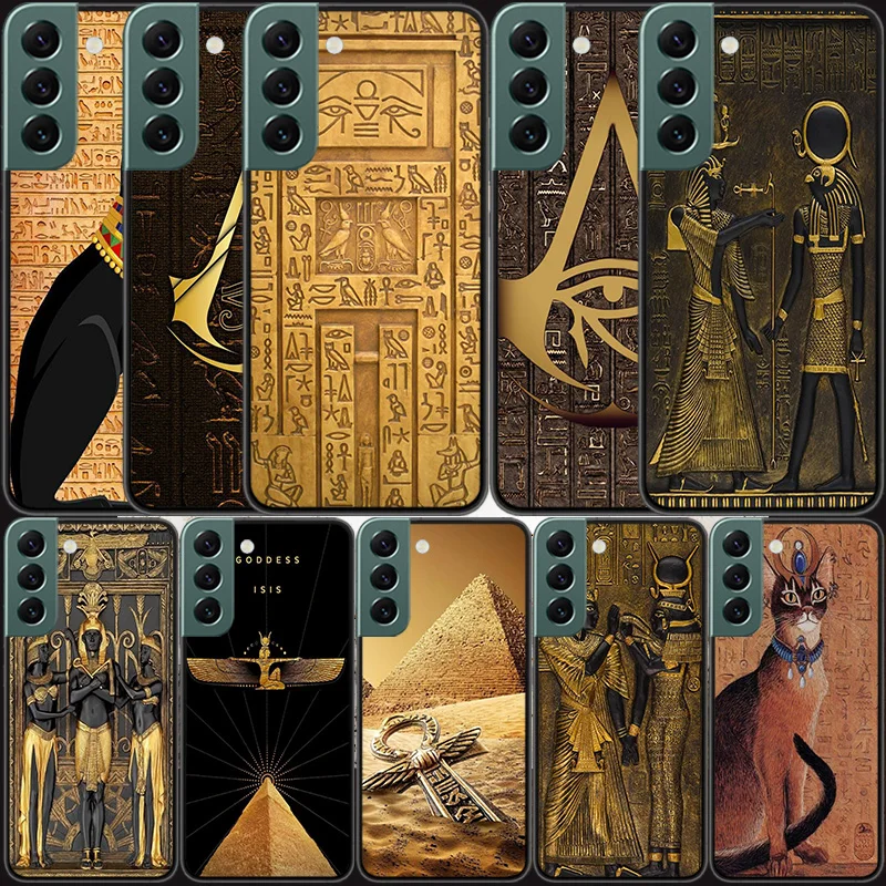 

Egypt Pharaoh mural Phone For Samsung Galaxy A02S A12 A22 A32 A42 A52S A72 4G 5G A03S A13 A23 A33 A53 A73 A9 A8 A7 A6 F12 Case C