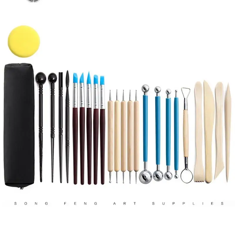 Набор инструментов для глиняной керамики начинающих. Профессиональное