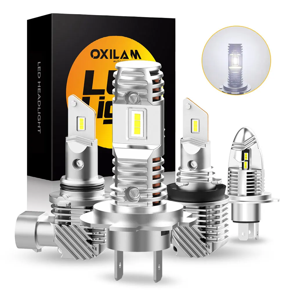 

Светодиодные лампы OXILAM 2 шт. H7 H4 HB2 дальний/ближний свет фасветильник Plug & Play автомобильные передние фары дальнего света 9005 H8 H9 H11 Светодиодный...