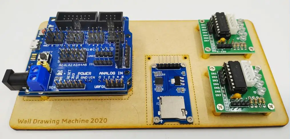 Новый рисунок robotDraw настенная живопись робот с кабелем плоттер Arduino проектный