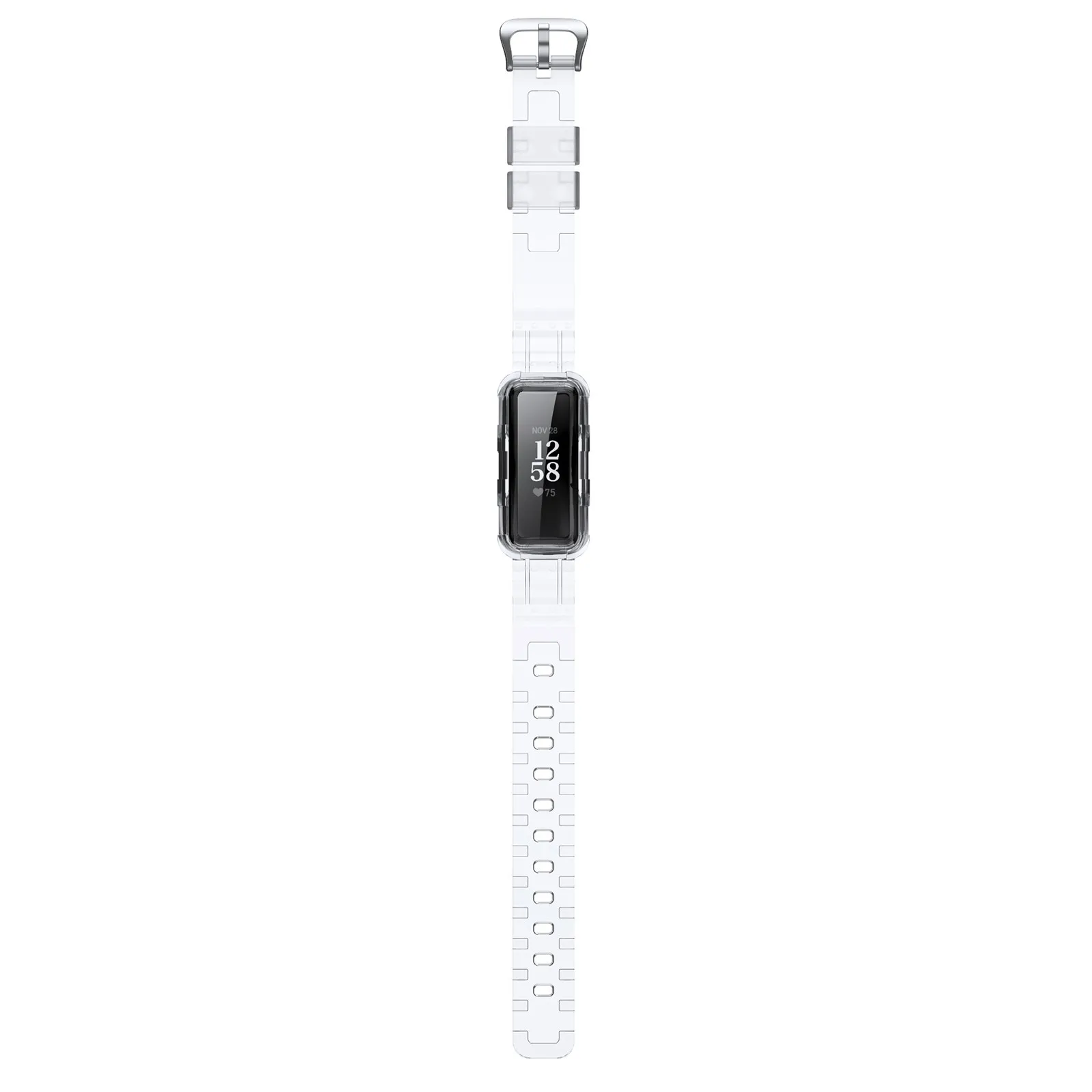 Цельный ремешок из ТПУ совместимый с Fitbit- Inspire/Inspire 2/Inspire-HR ремешки для женщин и