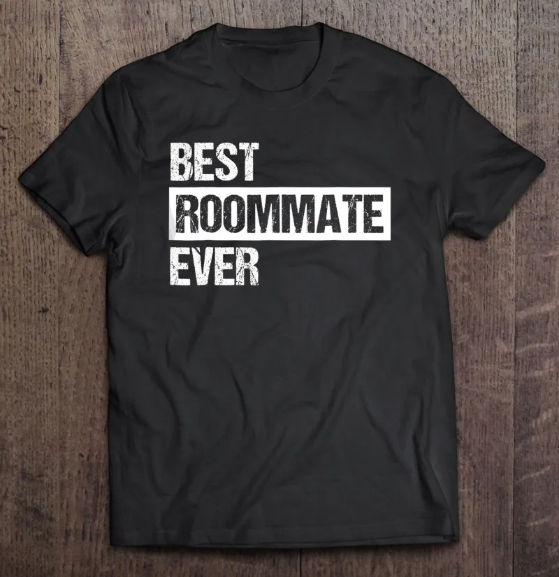 

Лучшая Винтажная Футболка Roommate Ever, Подарочная футболка, футболки с индивидуальным принтом для мужчин, футболка большого размера, аниме одеж...
