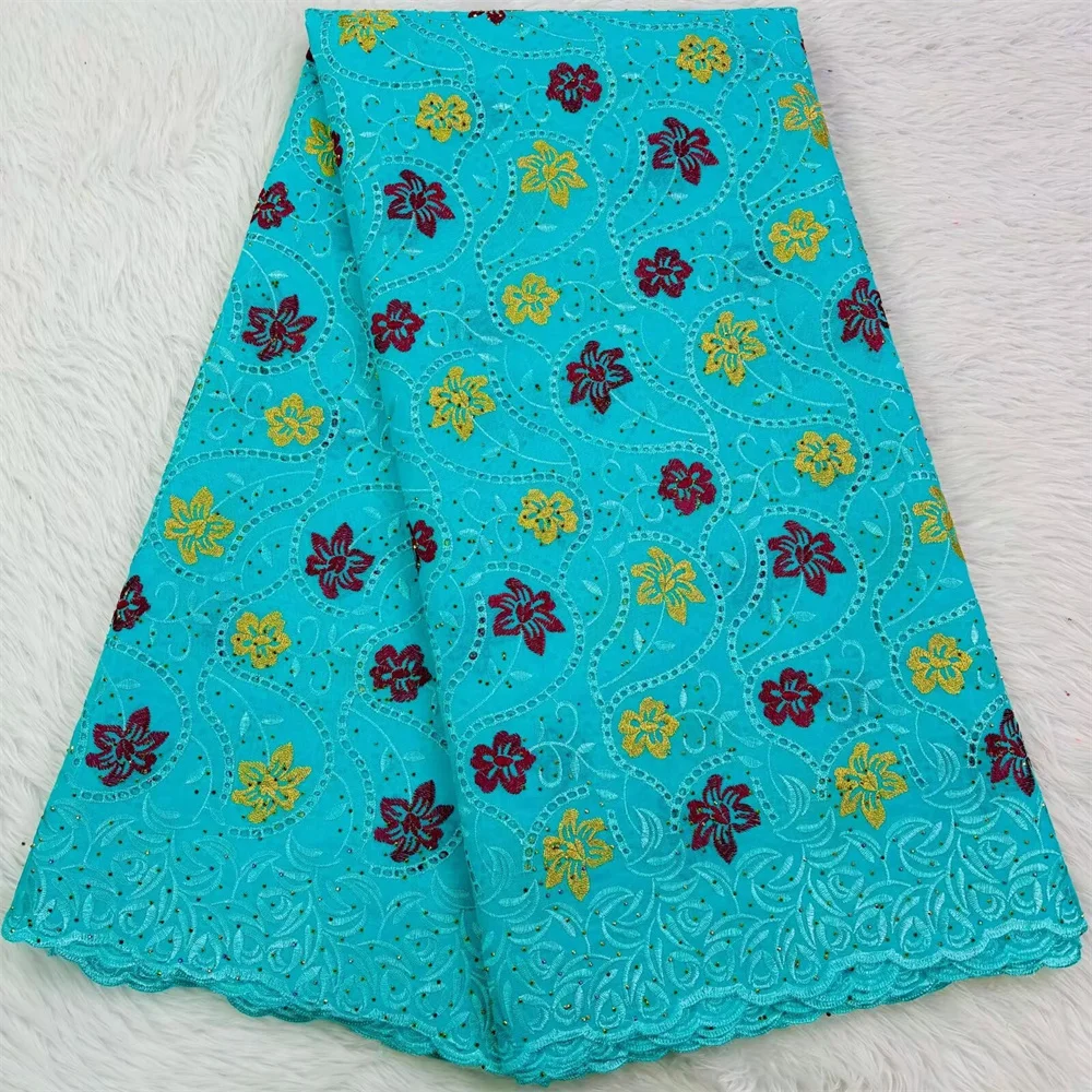 Белая африканская хлопковая сухая ткань швейцарская вуаль кружево в Швейцарии