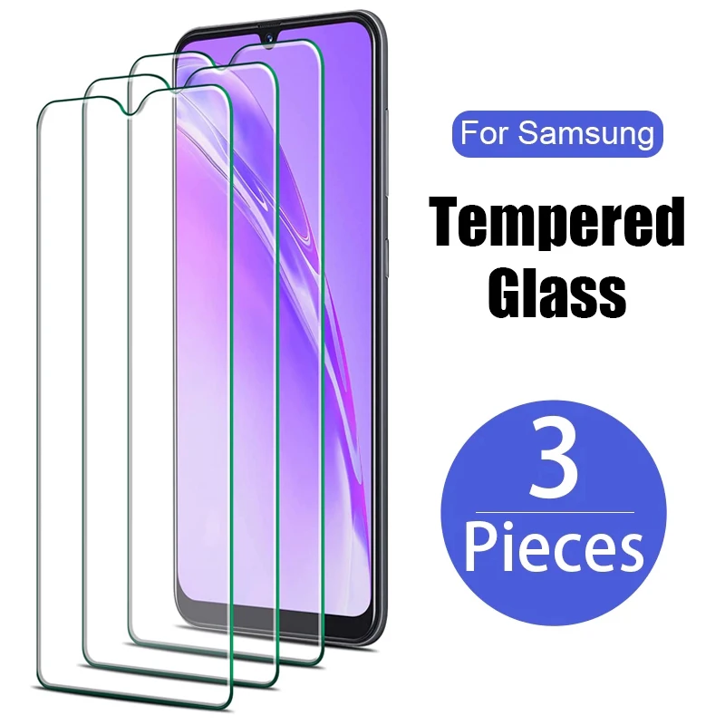 

3PCS Screen Protector for Samsung A10 A20 A30 A40 A50 A70 A51 A71 Protective Glass Galaxy M51 M31 M21 M11 M12 A72 A52 A32 Glass