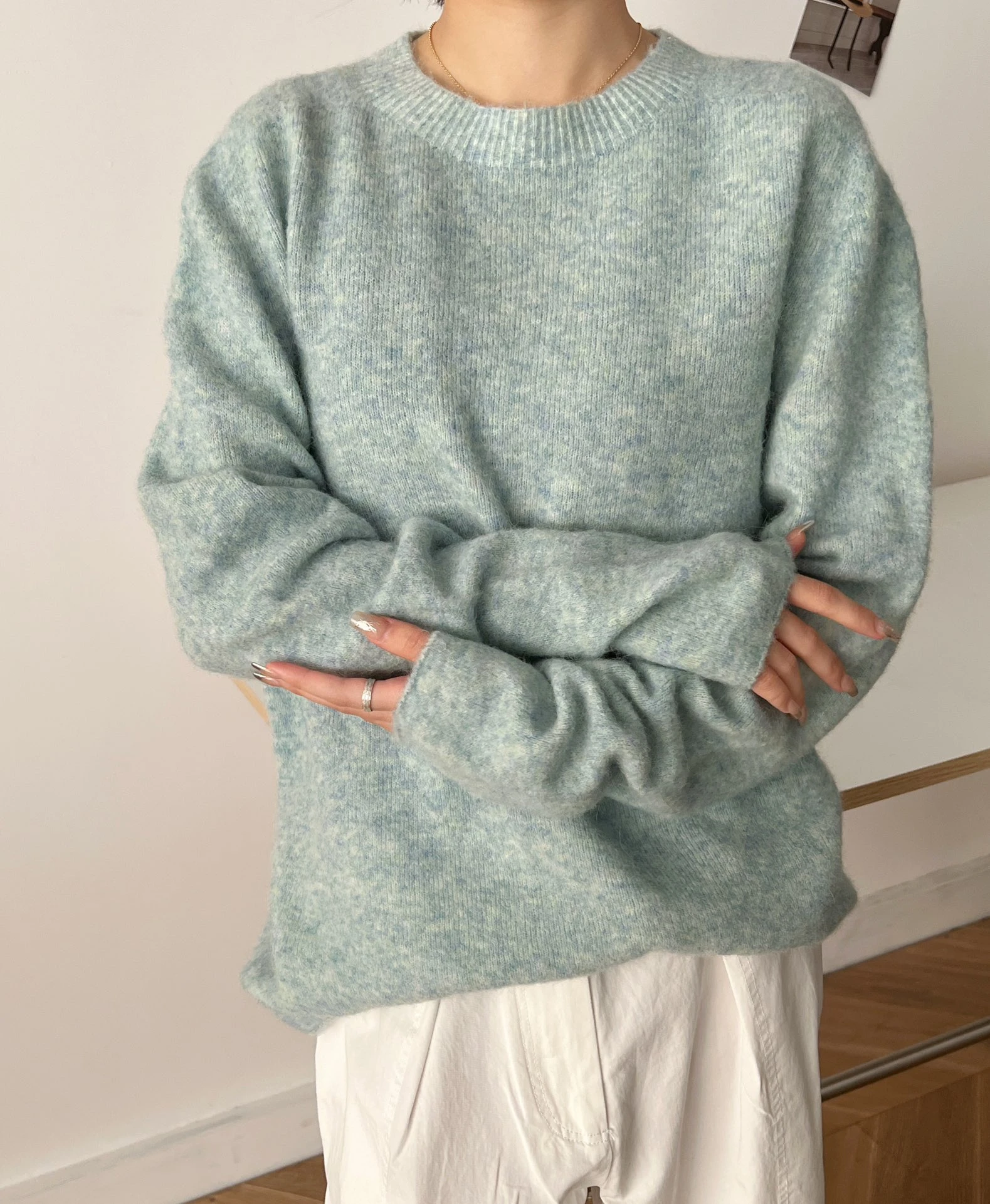 

159805 Модный классический модный роскошный дизайнерский Новый однотонный вязаный свитер с круглым вырезом и квадратной вышивкой с длинным рукавом женские пуловеры A5