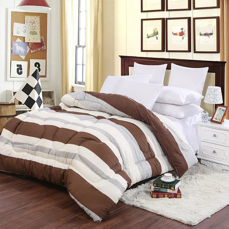 

CF2Winter Two Colors Comforter Twin Queen Full Queen Size Quilts Wool And Cotton Fabric Blending And Filling Warm Silky