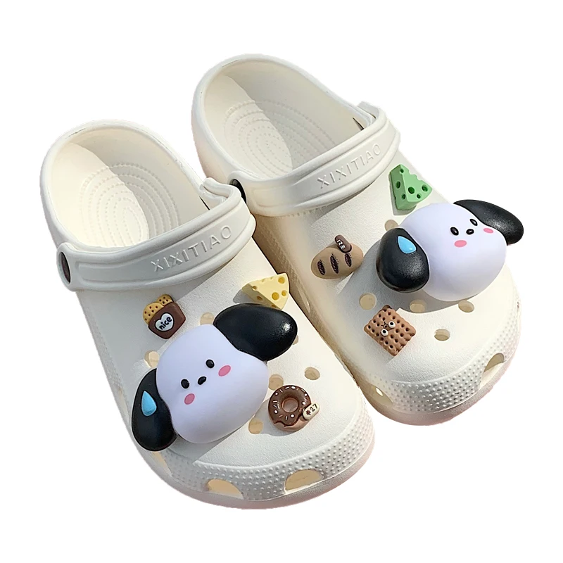 Обувь JRZ с тонкими полосками и мультяшным милым щенком обувь Love Slip Couple уличная