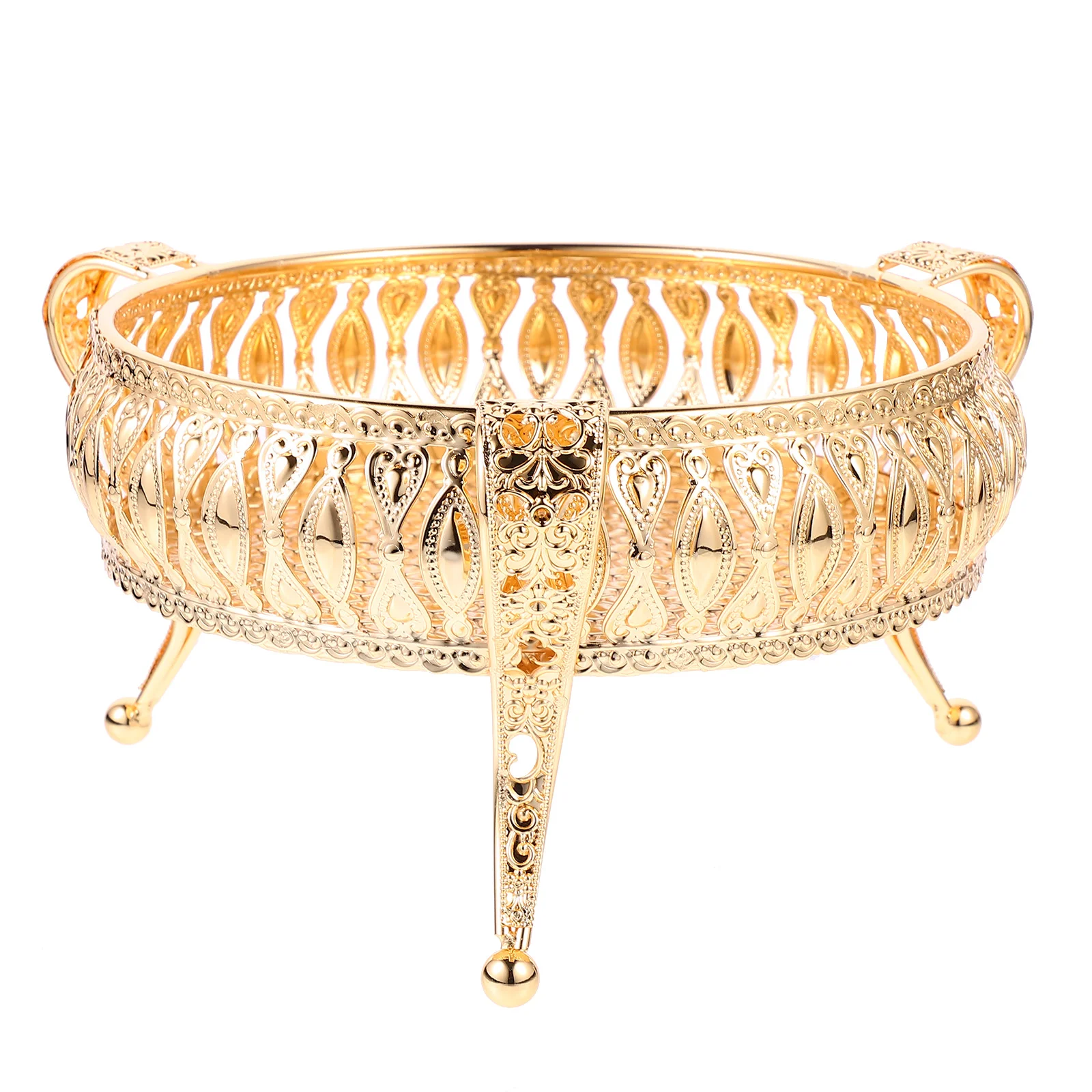 

Tray Fruit Serving Plate Dessert Metal Holder Snack Plates Bowl Display Offering Dish Storage Candy Stand Platter Appetizer