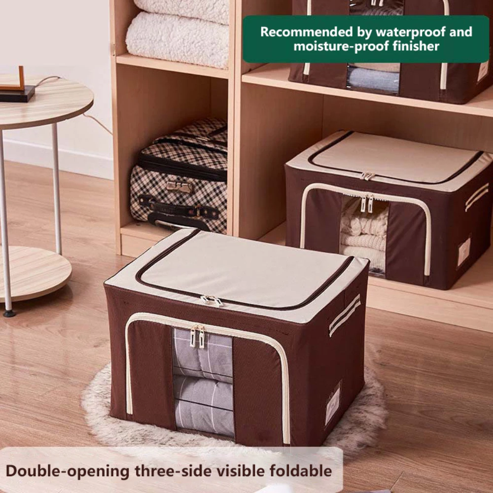 

Large Capacity Storage Oxford Cloth Large Capacity Environmental Protection Waterproof Storage Box Storage Box With Steel Frame