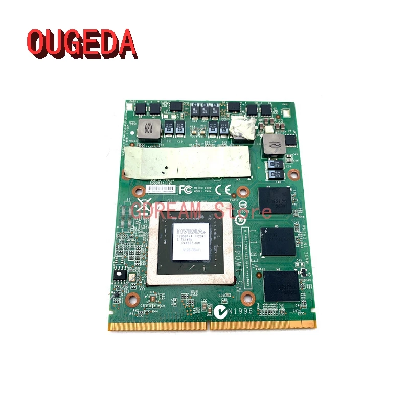 OUGEDA MS-1W041 ДЛЯ MSI GT70 GT60 GT660 GX680 GT683DX GX780 GT780 GT780DX GTX 560M/1535MB GDDR5 Видео VGA N12E-GS-A1