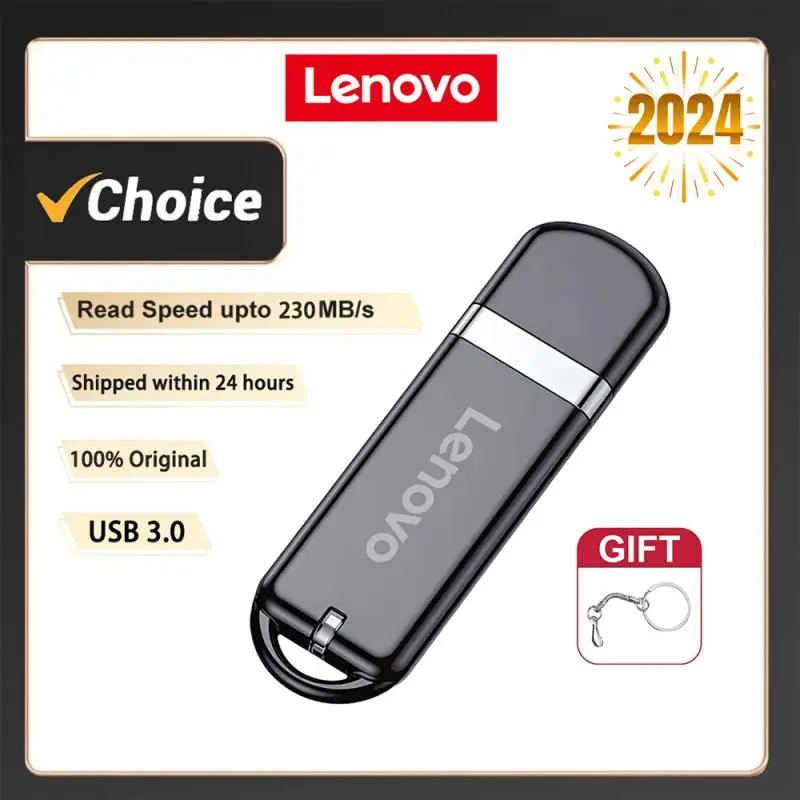 Lenovo 2TB USB-накопитель 1TB Pen Drive Водонепроницаемый USB 3.0 Stick Высокоскоростной для